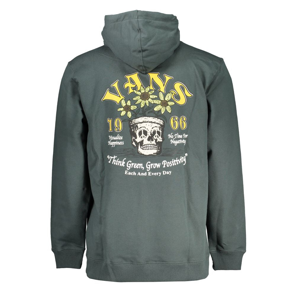 Vans Green Fleece Hoodie with Logo Print