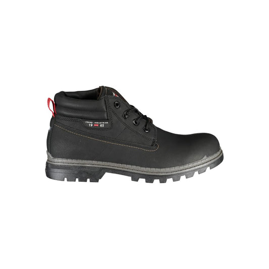 Carrera Simple black lace-up boots with contrasting details