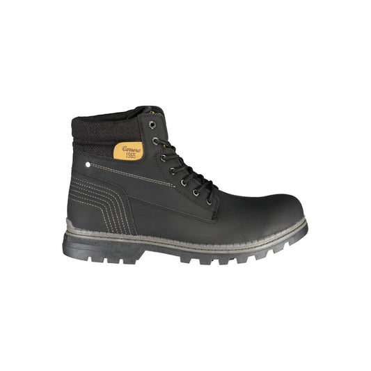 Carrera Simple black lace-up boots with contrasting accents