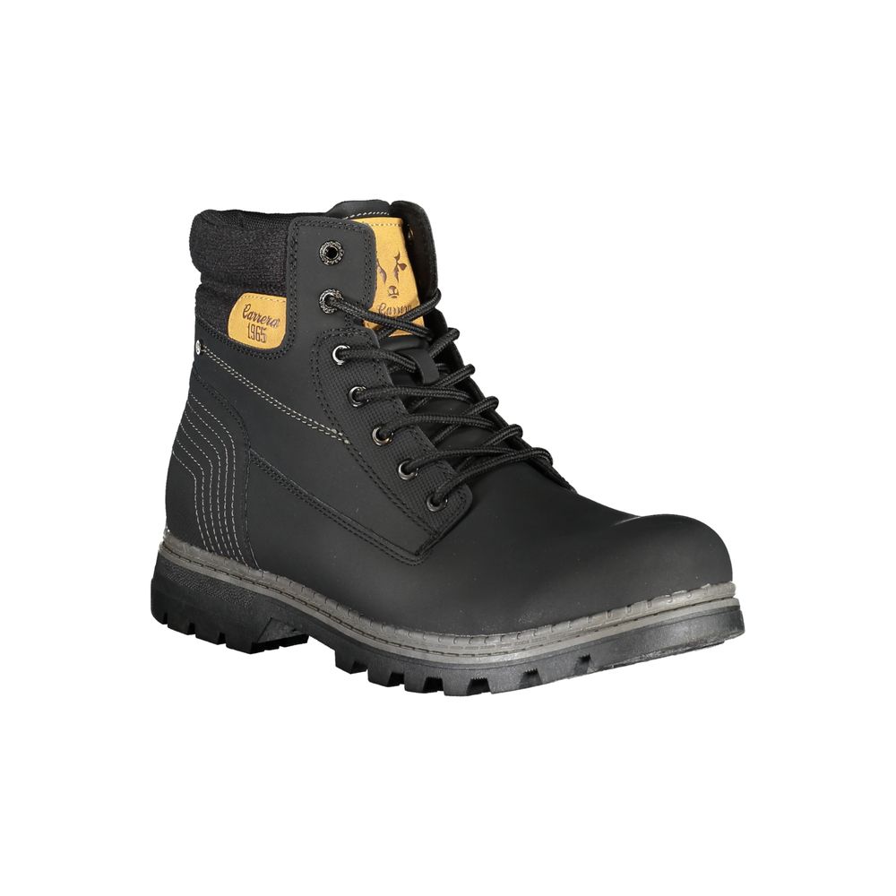 Carrera Simple black lace-up boots with contrasting accents