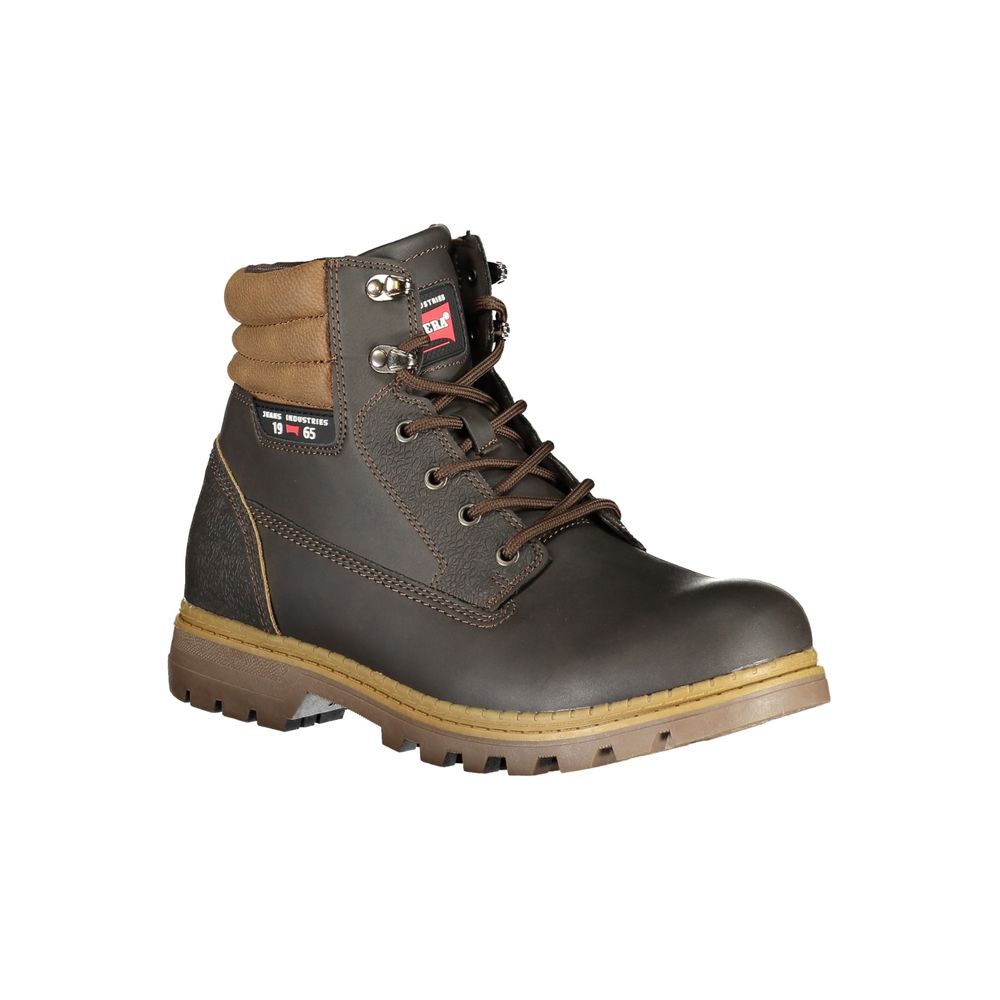 Carrera Elegant brown lace-up boots with contrasting details