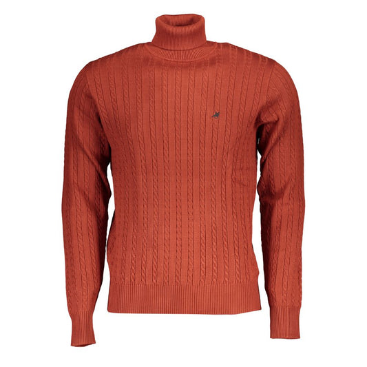 US Grand Polo Elegant Turtleneck Sweater in Bronze for Men