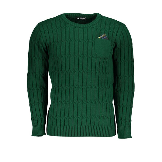 US Grand Polo Elegant green crew neck sweater