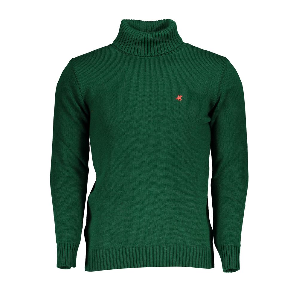 US Grand Polo Elegant turtleneck sweater with embroidery