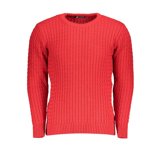 US Grand Polo Elegant Twisted Crew Neck Sweater in Pink