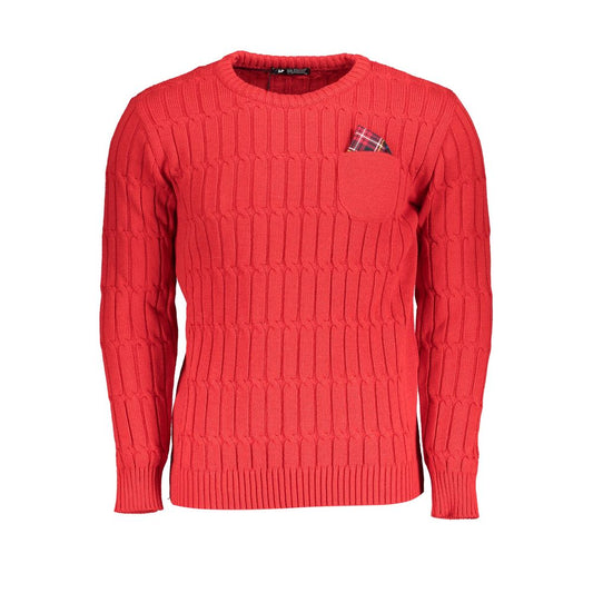 US Grand Polo Grand Polo Pink Twisted Crew Neck Sweater