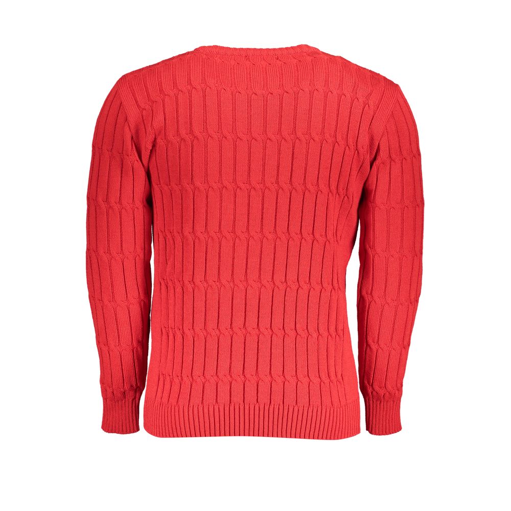 US Grand Polo Grand Polo Pink Twisted Crew Neck Sweater