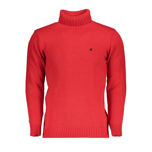 US Grand Polo Elegant turtleneck sweater with embroidery details