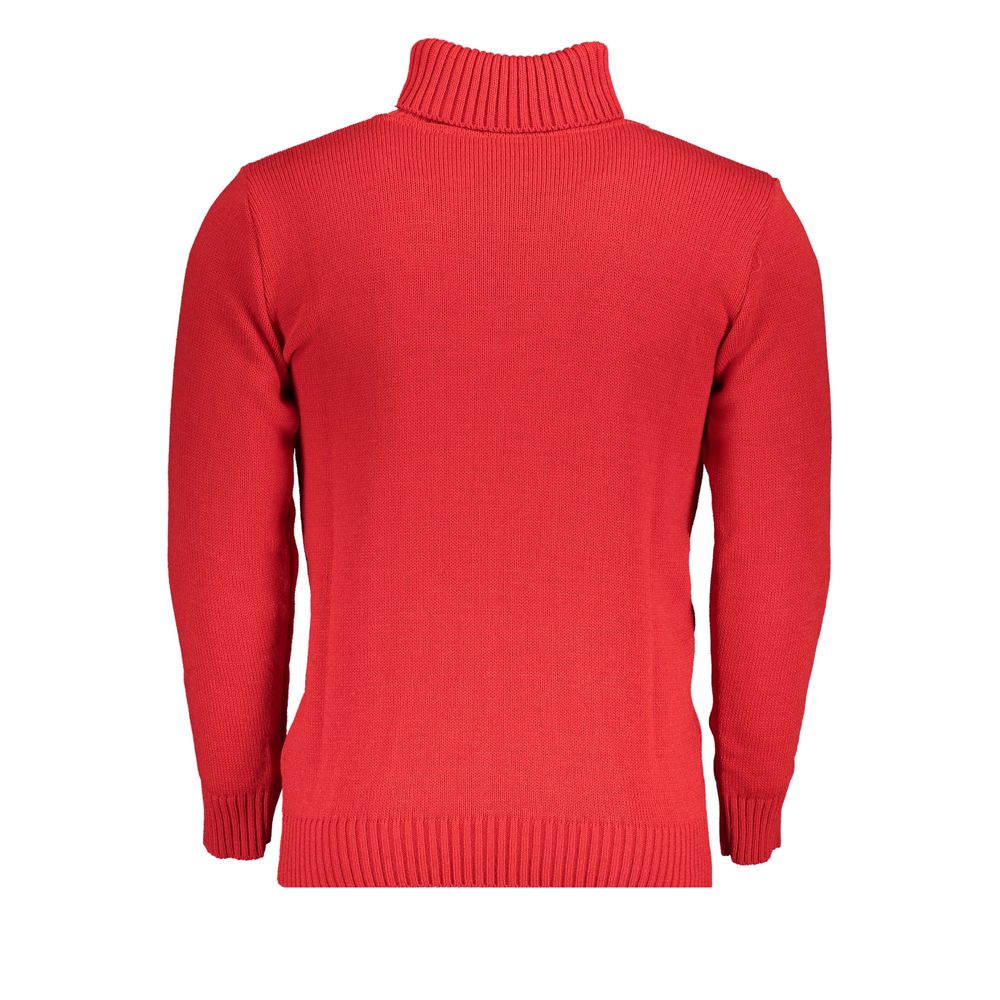 US Grand Polo Elegant turtleneck sweater with embroidery details