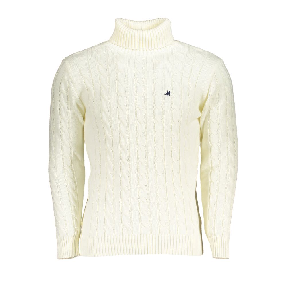 U.S. Grand Polo Eleganter Rollkragenpullover mit gesticktem Logo