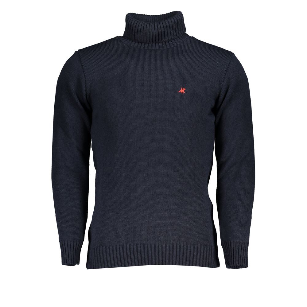 U.S. Grand Polo Eleganter Rollkragenpullover mit gesticktem Logo