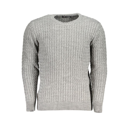 US Grand Polo Elegant long-sleeved sweater with twisted round neck