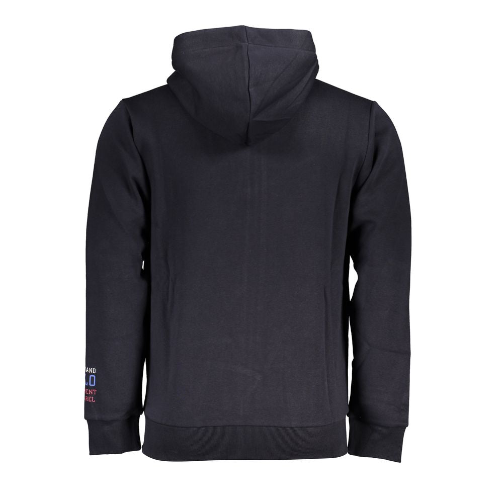 US Grand Polo Grand Polo Blue Fleece Hooded Sweatshirt