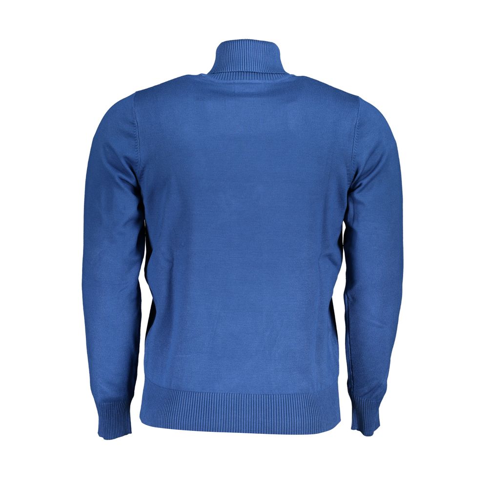 U.S. Grand Polo Eleganter Rollkragenpullover mit gesticktem Logo