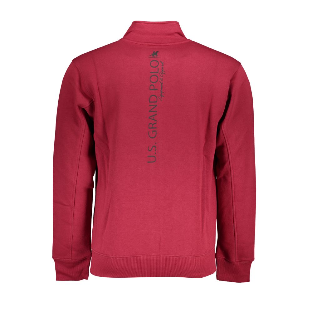 US Grand Polo Elegant Long Sleeve Fleece Sweatshirt - Pink