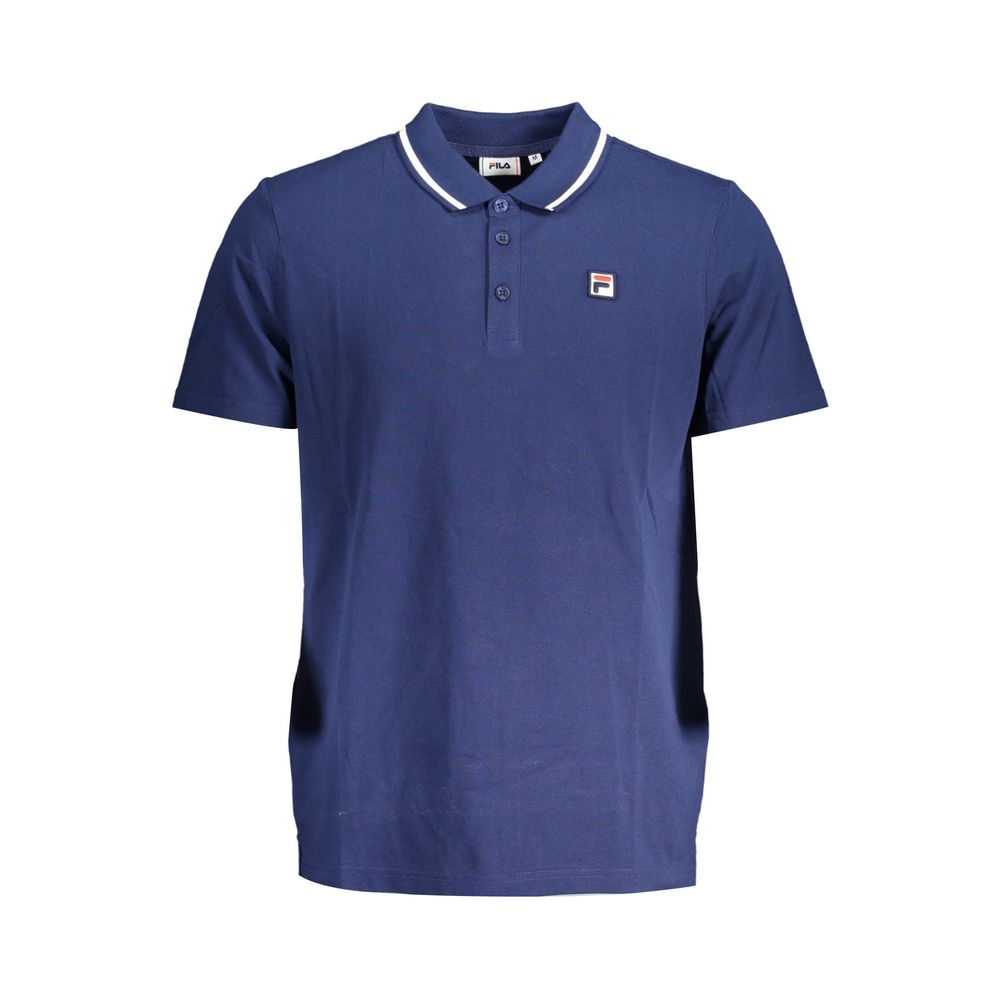 Fila Classic blue cotton polo with contrasting details