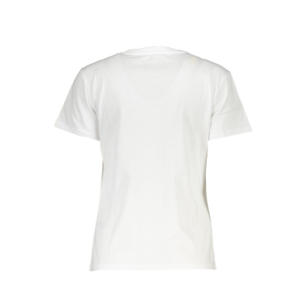 Patrizia Pepe Elegant short-sleeved T-shirt with round neck and logo