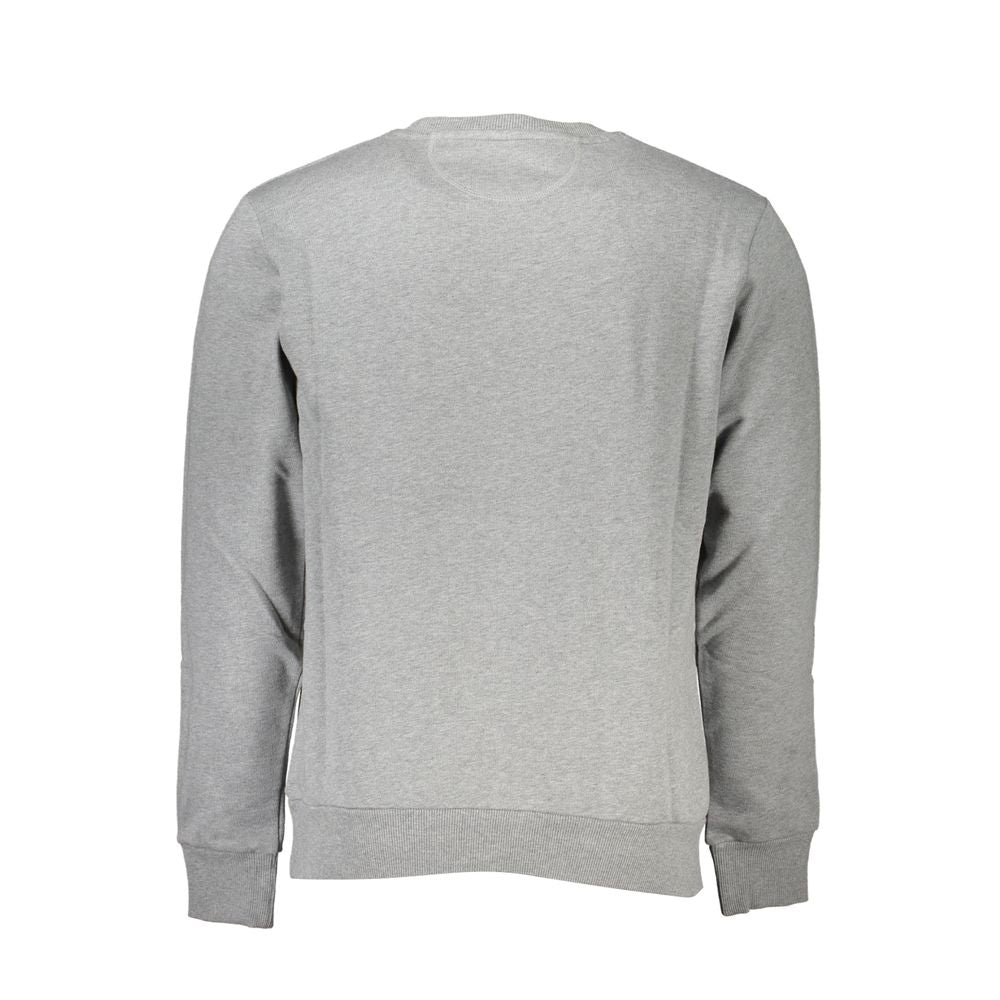 La Martina Chic grey cotton sweatshirt with round neck