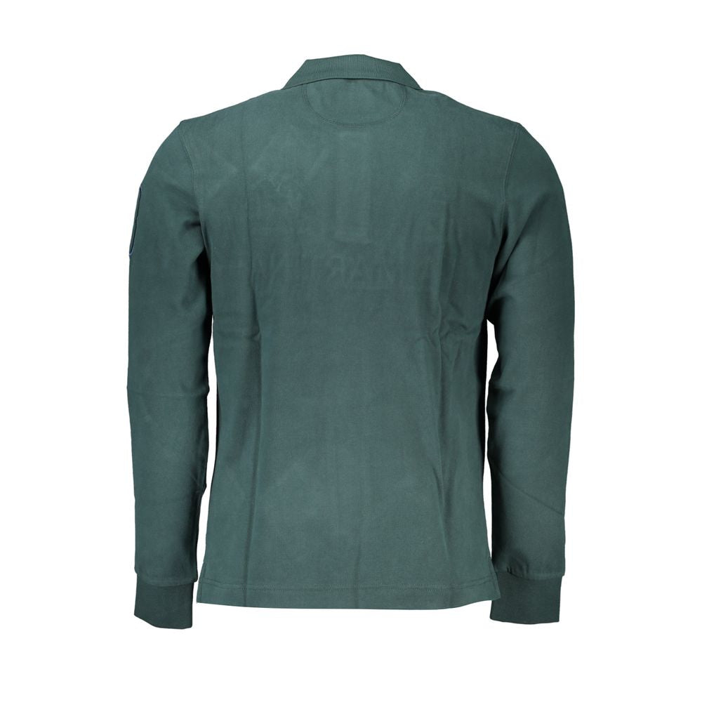 La Martina Classic green polo shirt with embroidery details