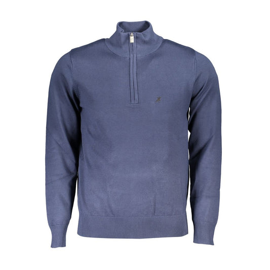 US Grand Polo Elegant Blue Half Zip Sweater