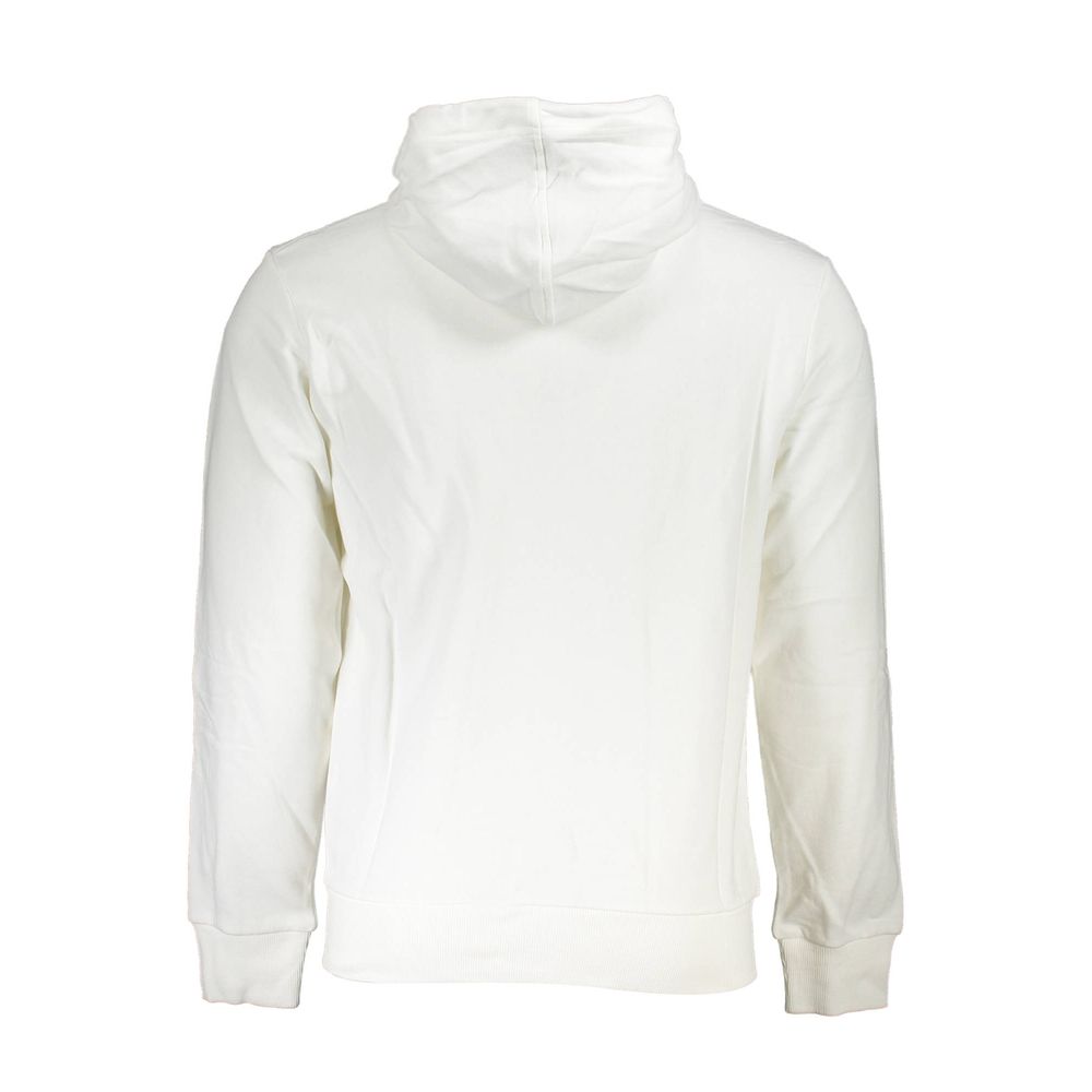 La Martina Elegant white hooded sweatshirt for men