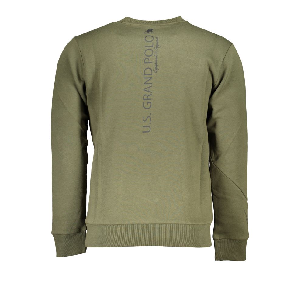 US Grand Polo Vintage Green Crew Neck Fleece Sweatshirt