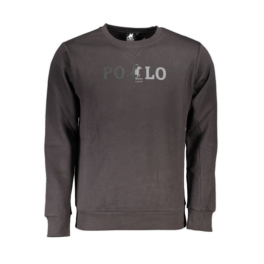 US Grand Polo Classic Crew Neck Fleece Sweatshirt in Grey