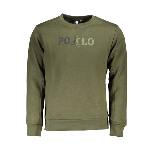 US Grand Polo Elegant green crew neck sweatshirt