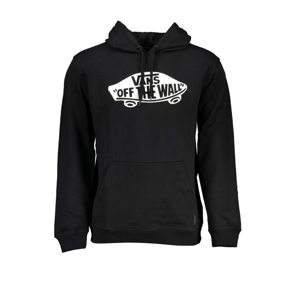 Vans Schlichter schwarzer Hoodie mit zentraler Tasche