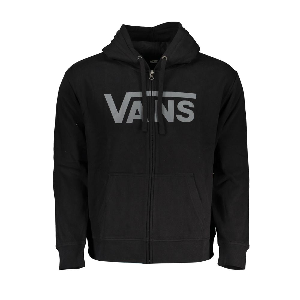 Vans Smooth Black Hooded Zip Sweatshirt