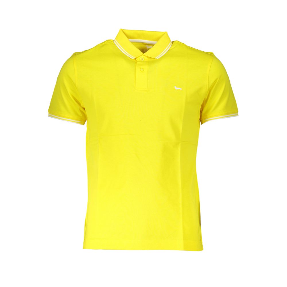 Harmont &amp; Blaine Elegant yellow cotton polo with contrasting details