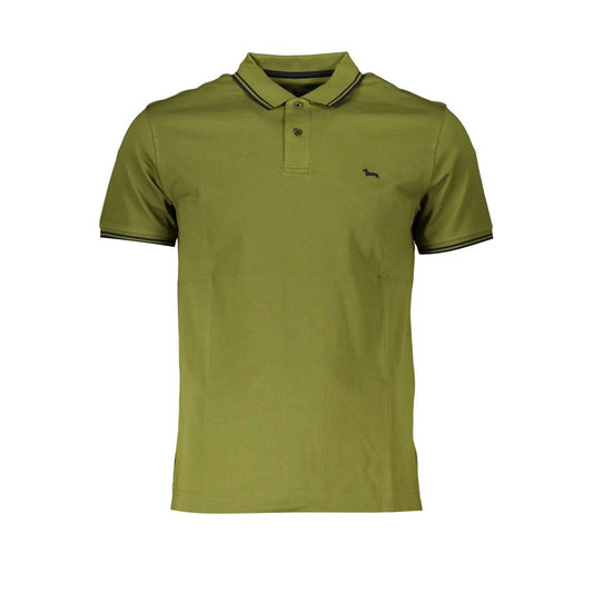 Harmont &amp; Blaine Sharp Green Contrast Polo Shirt