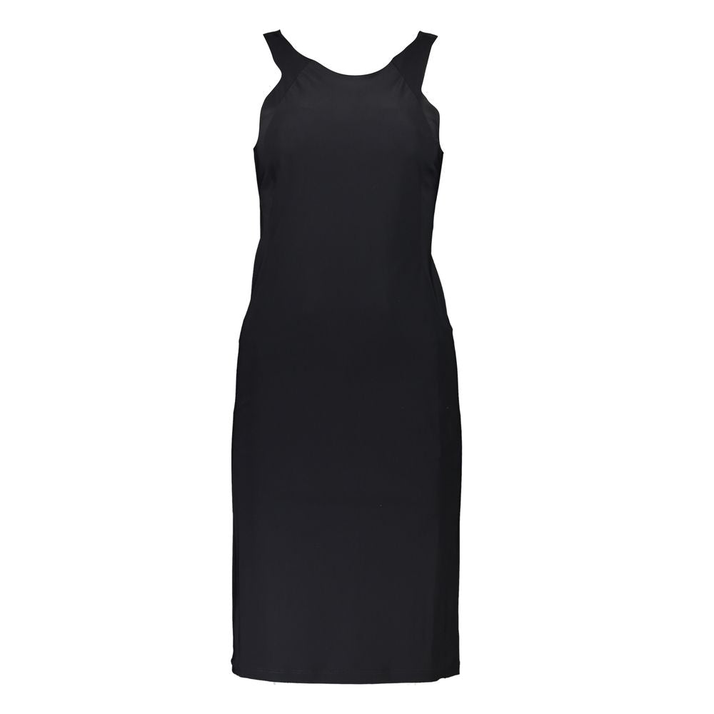 Patrizia Pepe Elegant dress with round neck and logo detail