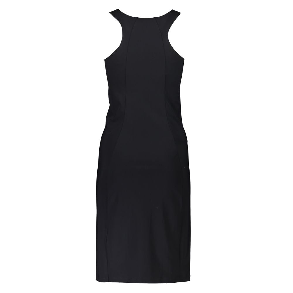 Patrizia Pepe Elegant dress with round neck and logo detail