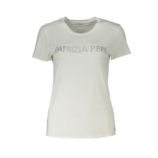 Patrizia Pepe Chic Sparkling Round Neck T-Shirt