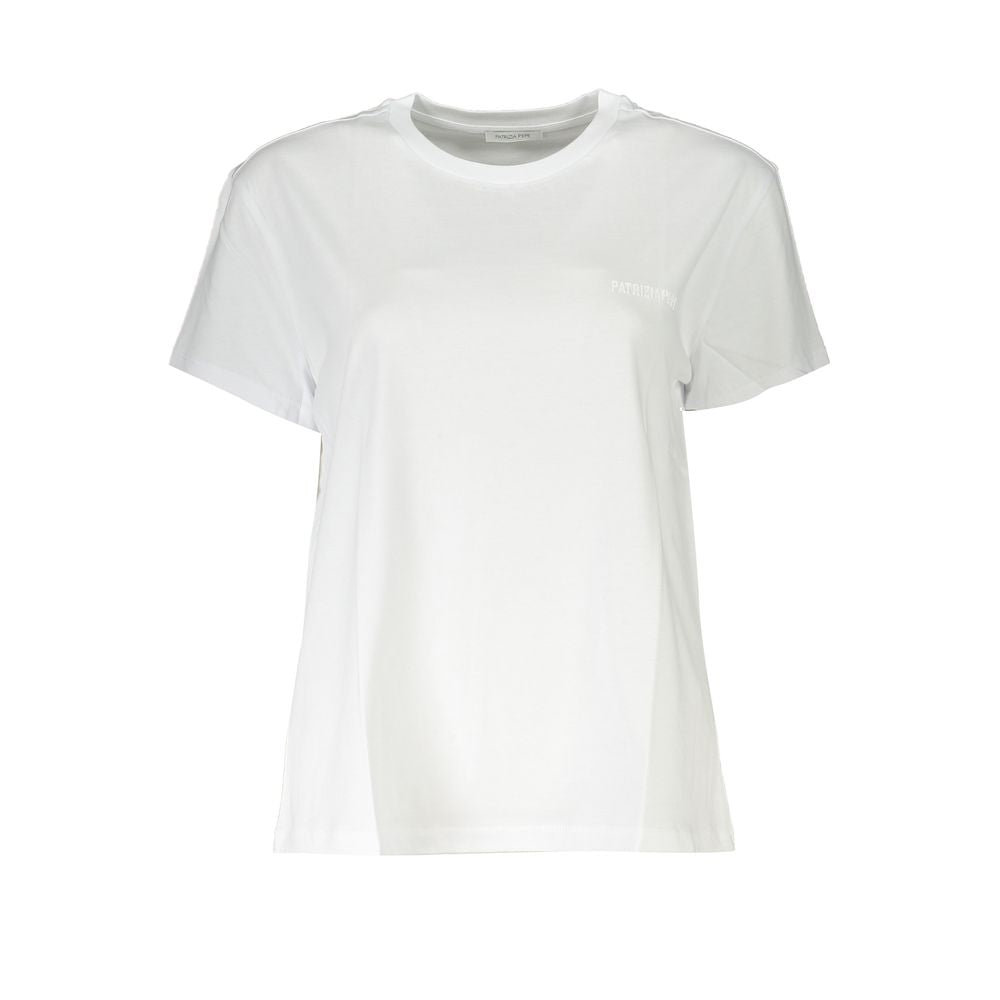 Patrizia Pepe Chic round neck T-shirt made of organic cotton