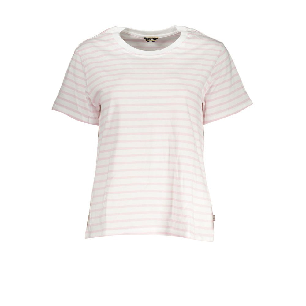 K-WAY Chic white T-shirt with contrast details