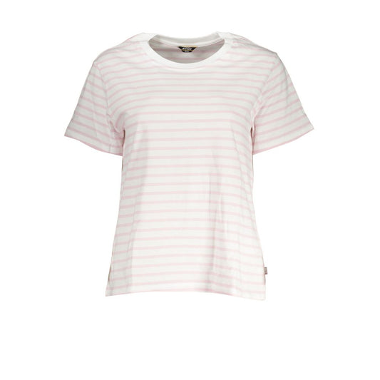 K-WAY Chic white T-shirt with contrast details