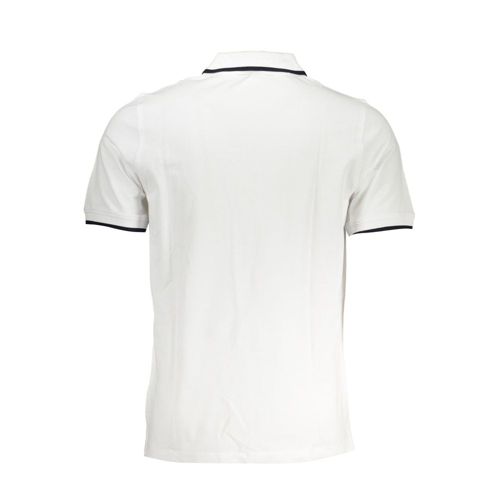 K-WAY Chic white polo shirt with contrast details