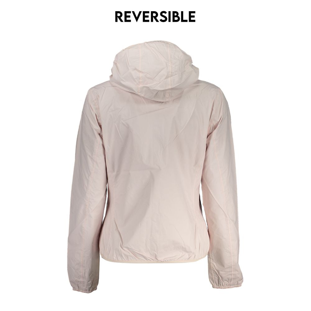 K-WAY Chic reversible hooded jacket in pink