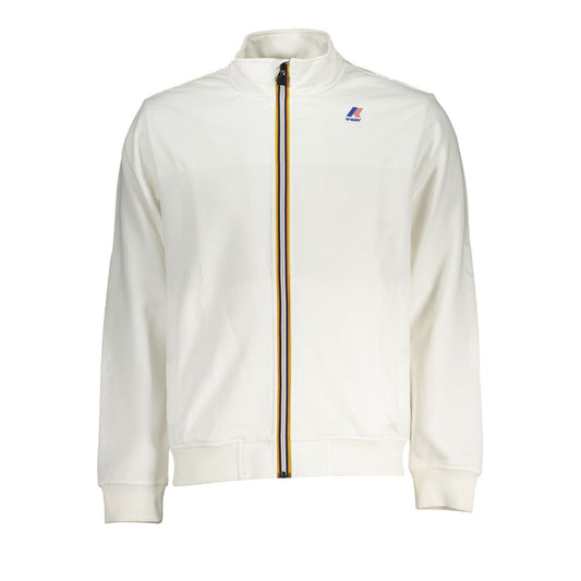 K-WAY Slim white long sleeve zip up sweatshirt