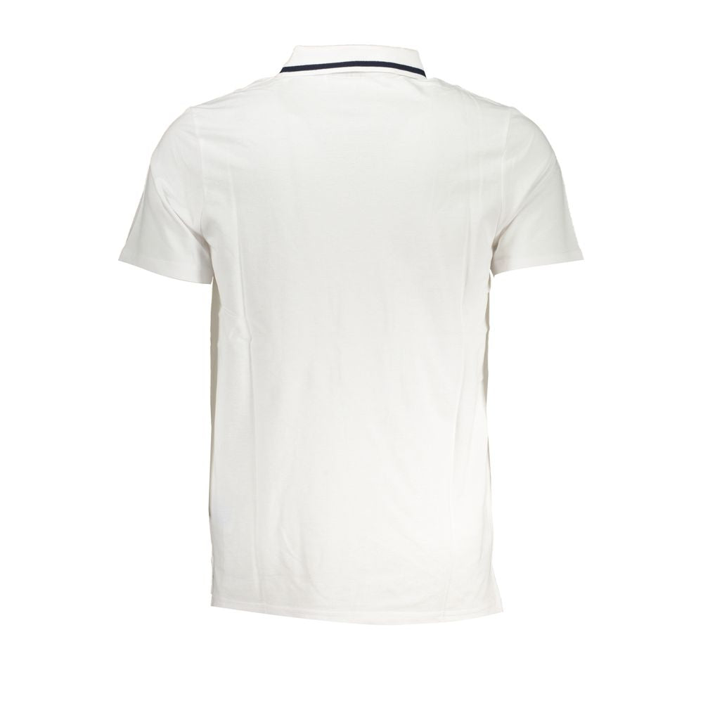 Fila Smooth white cotton polo with contrasting accents