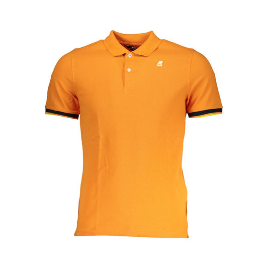 K-WAY polo in bright orange with contrast details