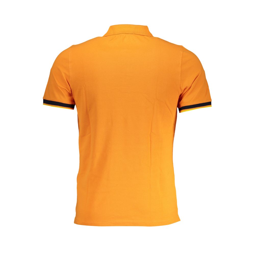 K-WAY polo in bright orange with contrast details