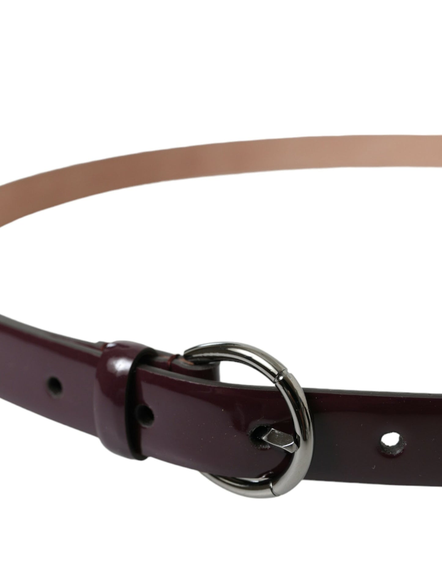 Dolce &amp; Gabbana Elegant chestnut brown leather belt