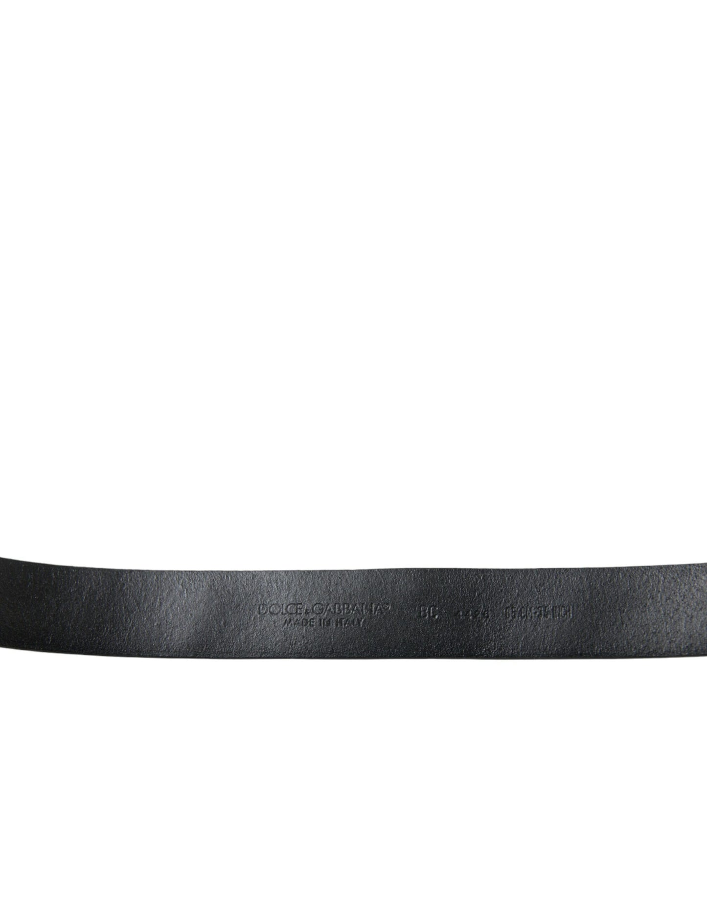 Dolce &amp; Gabbana leather belt with engraved logo