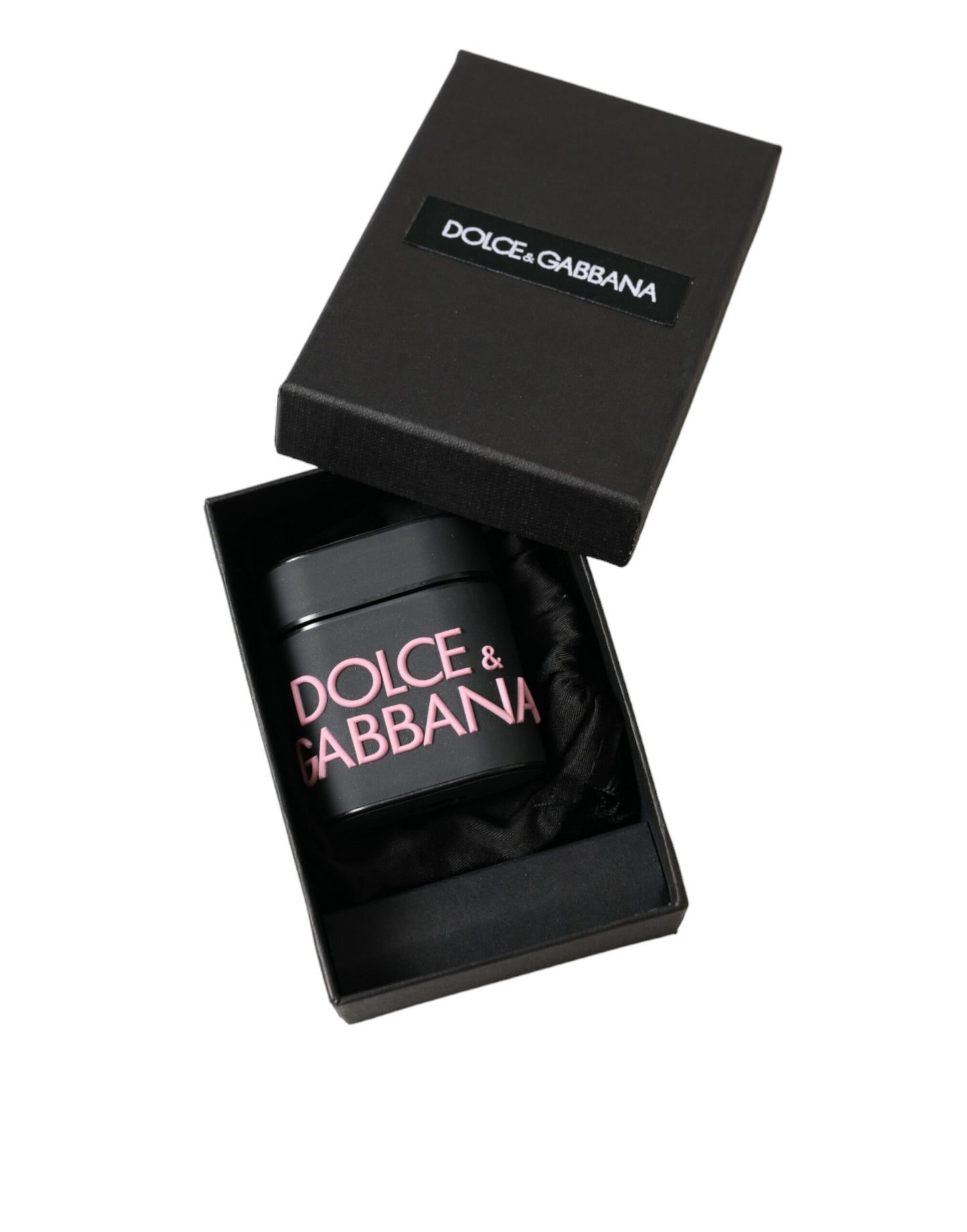 Dolce &amp; Gabbana Elegant Airpods case in two-tone leather