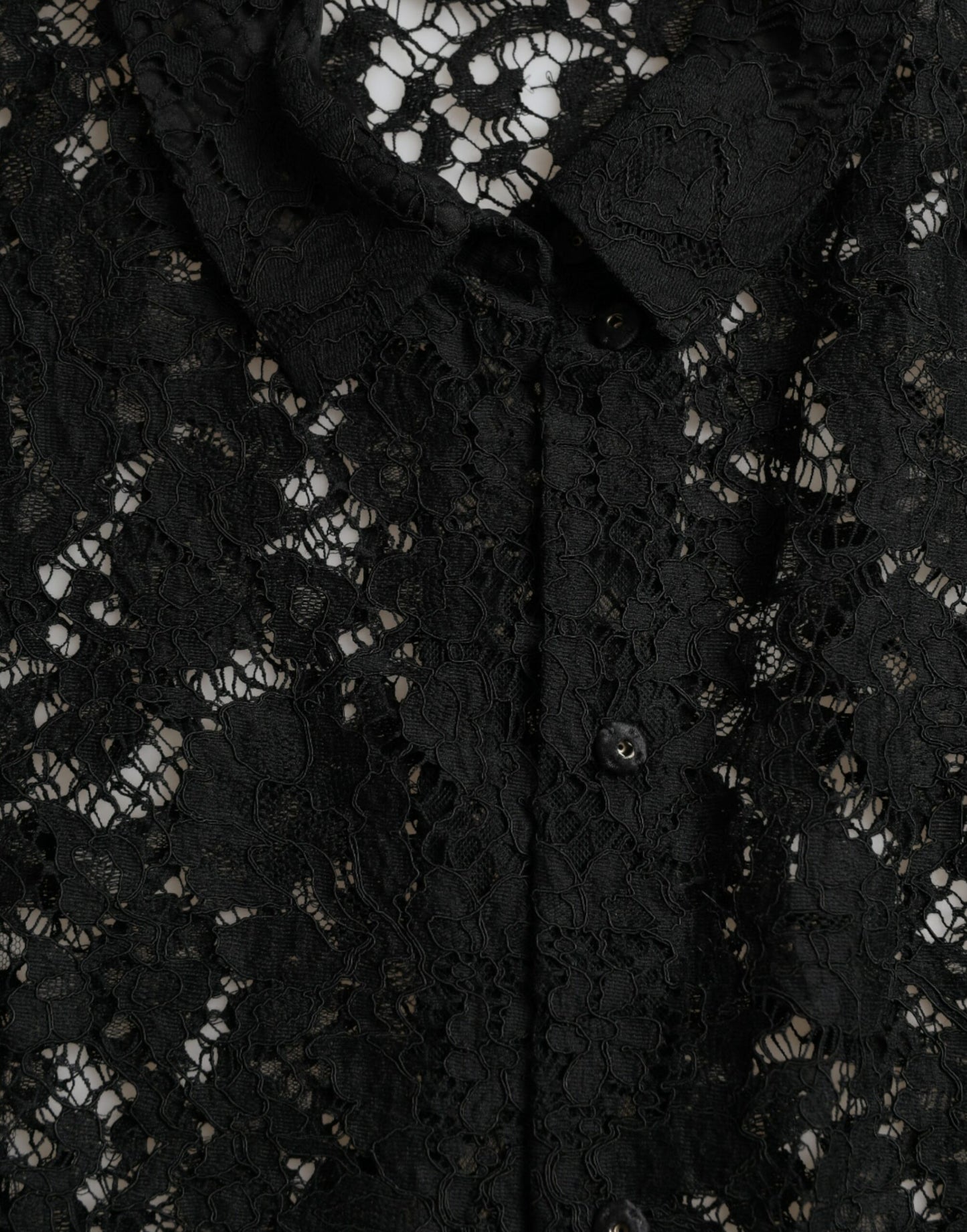 Dolce &amp; Gabbana Elegant floral lace blouse top