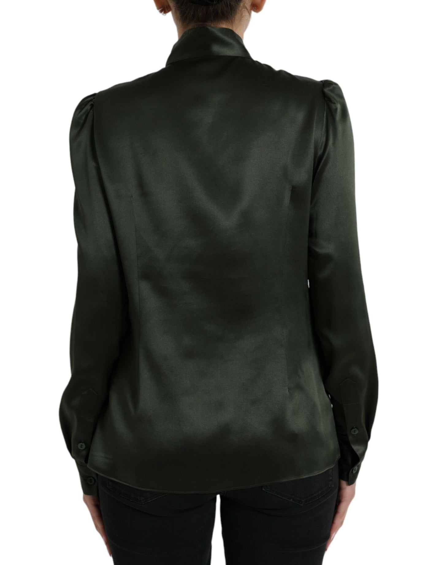 Dolce &amp; Gabbana Elegant silk ascot collar blouse