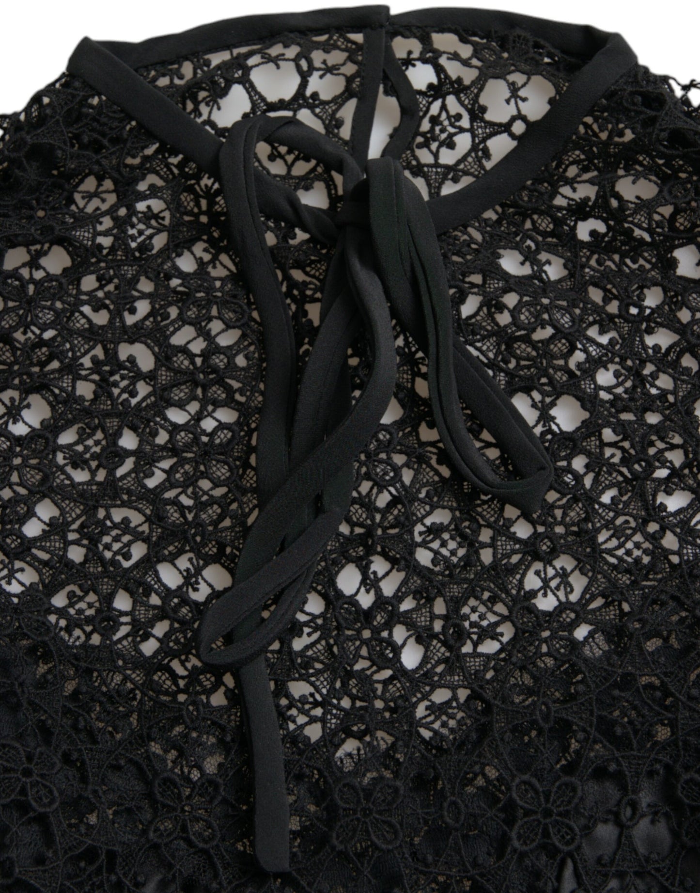 Dolce &amp; Gabbana Elegant floral lace blouse top